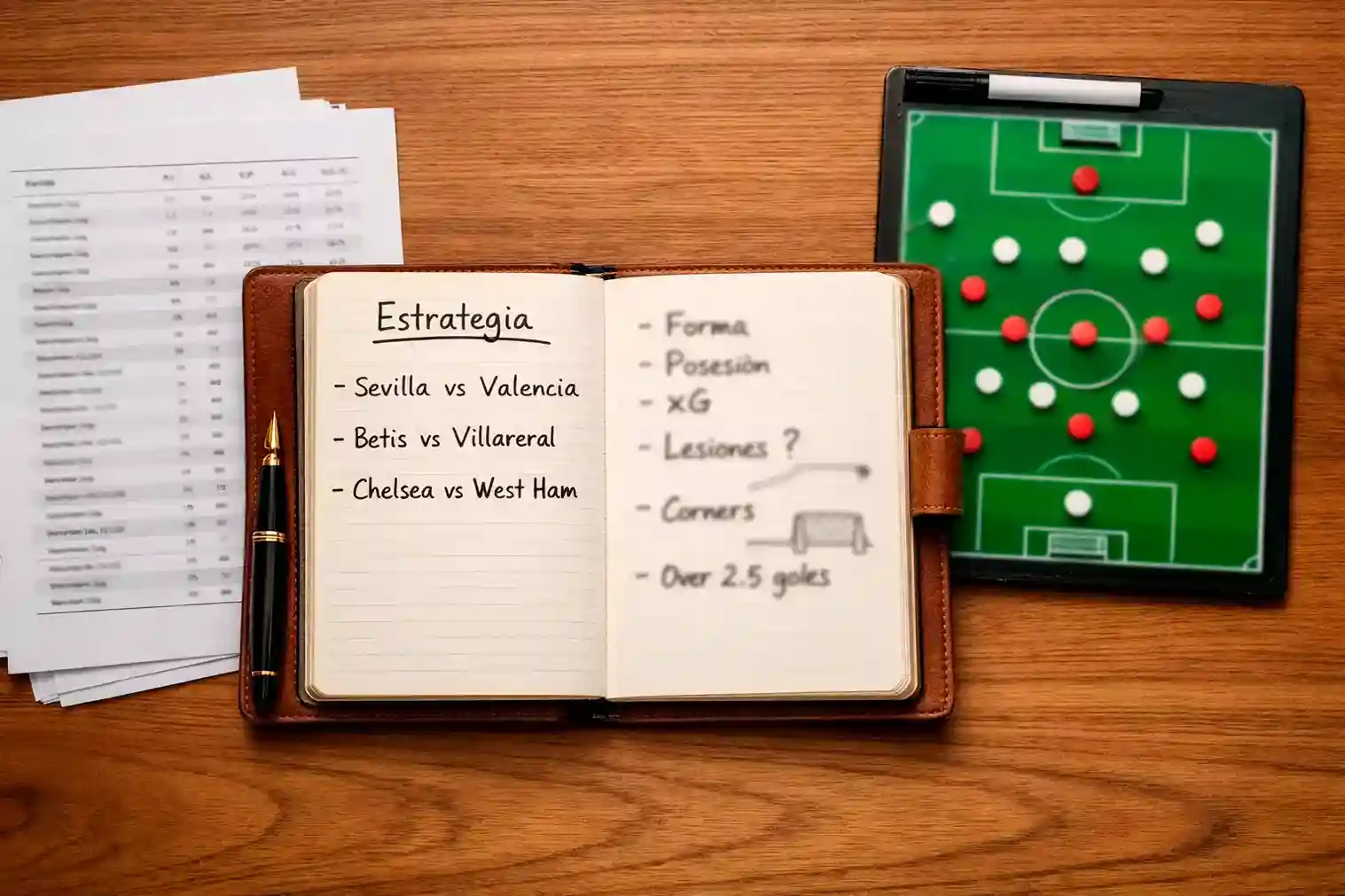 Persona tomando notas sobre estrategias de apuestas deportivas